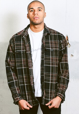 VINTAGE PLAID PADDED JACKET