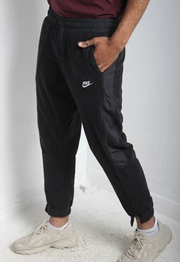 Vintage Nike Fleece Jogging Bottoms Black