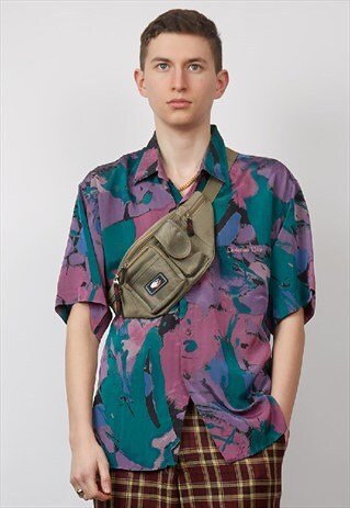 VINTAGE 90'S LIGHT KHAKI BUM BAG