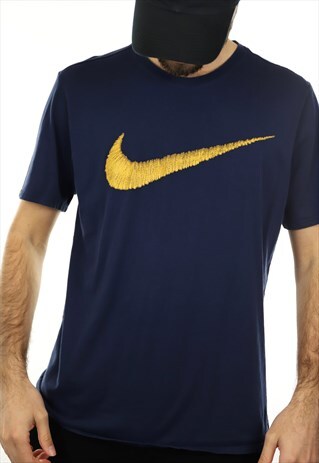 VINTAGE NIKE BIG SWOOSH LOGO T SHIRT TEE