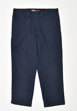 Vintage 90's Dickies 874 Trousers Staright Chino Navy Blue