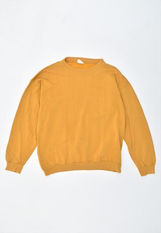 VINTAGE 90'S SWEATSHIRT JUMPER YELLOW
