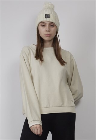 VINTAGE 90'S CHAMPION TEXTURED CREAM SWEATER