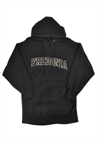 VINTAGE FREDONIA HOODIE SWEATSHIRT BLACK SMALL