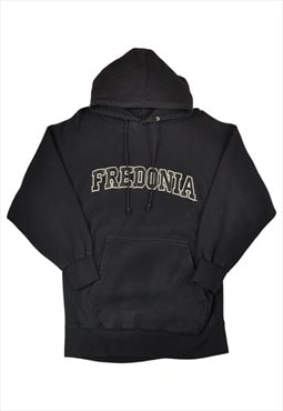 Vintage Fredonia Hoodie Sweatshirt Black Small