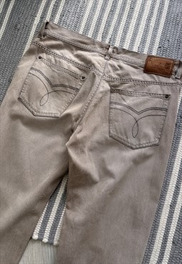 Dolce & Gabbana D&G Beige Denim Pants Trousers