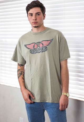 VINTAGE AEROSMITH CONCERT T-SHIRT 90S XL 8