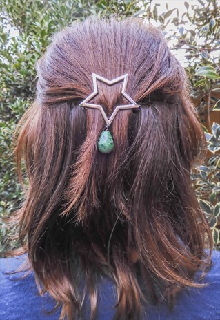 STAR HAIR CLIP, CRYSTAL HAIR CLIP, HAIR PIN