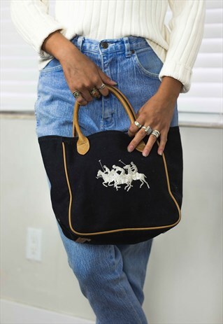 VINTAGE POLO RALPH LAUREN PURSE LOGO 90S X 12.7