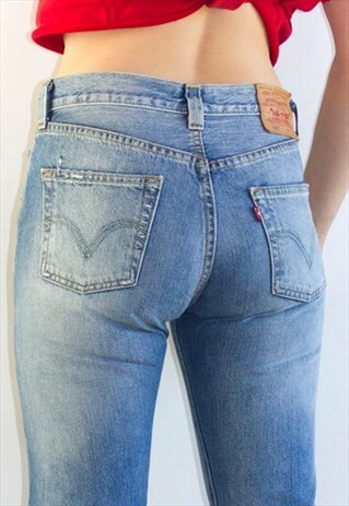 VINTAGE 90'S SLIM FIT DISTRESSED 501 LEVI'S