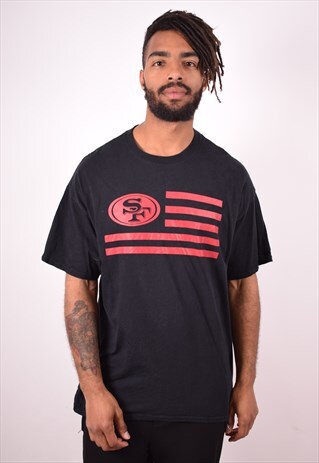 LEVI'S MENS VINTAGE SF T-SHIRT TOP XL BLACK 90S
