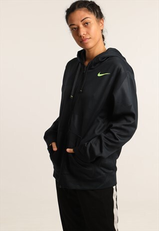 VINTAGE NIKE PRINTED ZIPPED HOODIE