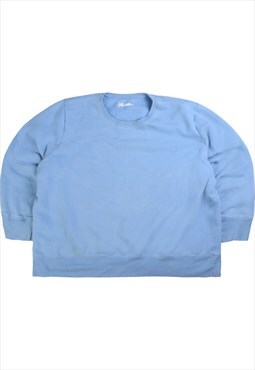 Vintage  JMS Sweatshirt Plain Heavyweight Crewneck Blue
