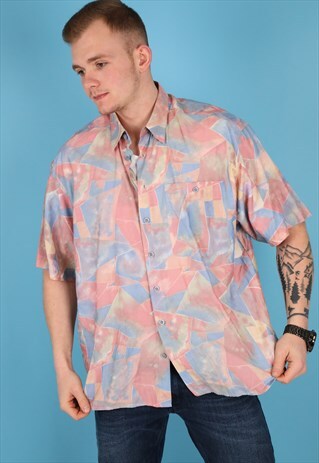 VINTAGE PATTERN SHIRT IN MULTI NS179