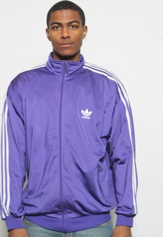 VINTAGE ADIDAS TRACK JACKET PURPLE