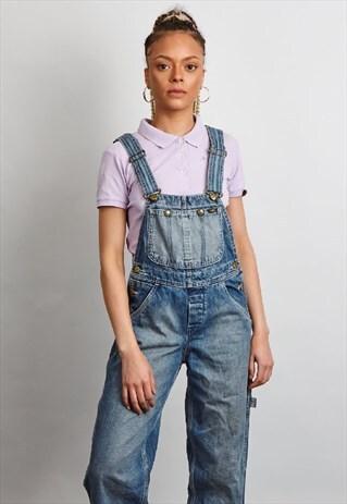 VINTAGE 90'S LEE MID-WASH DUNGAREES