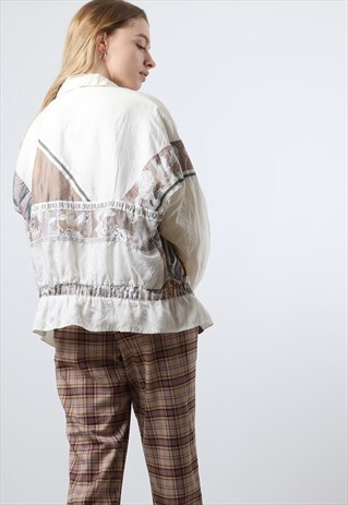 VINTAGE SMALL CREAM SHELL JACKET