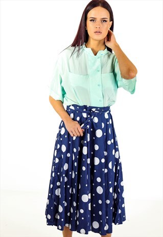VINTAGE POLKA DOT SKIRT ACSK46