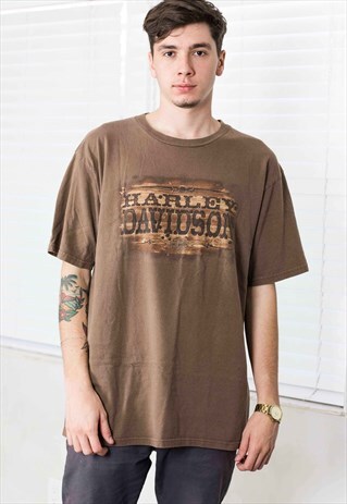 VINTAGE HARLEY-DAVIDSON T-SHIRT LOGO 90S XL 9.8