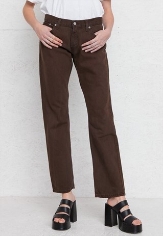 VINTAGE BROWN LEVI'S 514 FIT DENIM JEANS