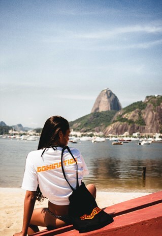 BAAD T-SHIRT WHITE NEO FUTUR ( ORANGE FLUO)