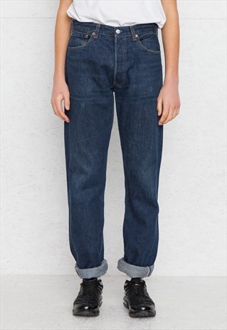VINTAGE NAVY LEVI'S 501 FIT DENIM JEANS