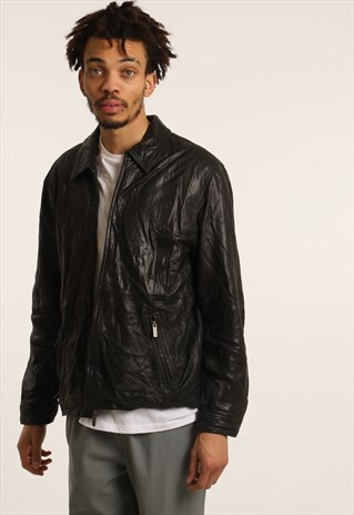 VINTAGE CALVIN KLEIN LEATHER JACKET