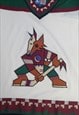 VINTAGE 90S NFL ICE HOCKEY JERSEY WHITE PHOENIX COYOTES 