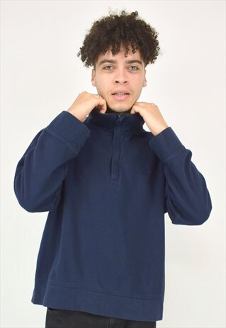 VINTAGE 90'S NAVY NAUTICA 1/4 ZIP JUMPER