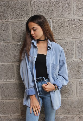 BLUE COTTON SHIRT