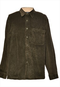 Vintage Beyond Retro Dark Green Corduroy Shirt - L