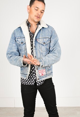 VINTAGE 80S LEVI'S WINTER SHEEPSKIN JACKET / R0190