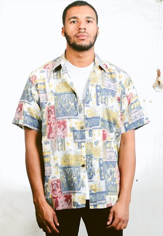 VINTAGE 90S PATTERN SHIRT