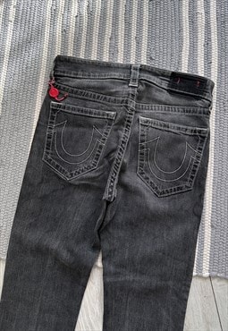 True Religion Gray Skinny Denim Jeans Pants