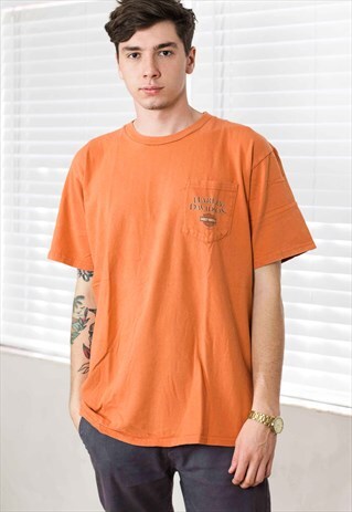 VINTAGE HARLEY DAVIDSON T-SHIRT LOGO 90S XL 9.4