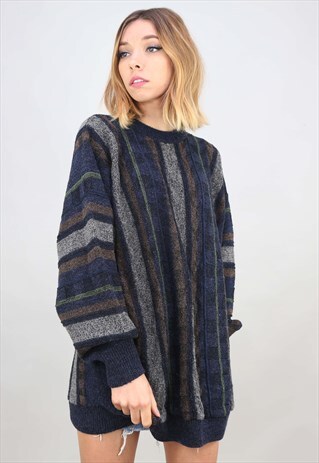 VINTAGE OVERSIZED PATTERNED JUMPER