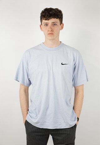 VINTAGE NIKE 90'S PALE BLUE T-SHIRT