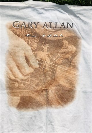RARE GARY ALLAN CONCERT SOFT COTTON LOGO T-SHIRT