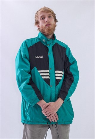 VINTAGE MENS ADIDAS TEAM SOCCER BIG LOGO WINTER JACKET