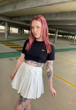 Vintage Hugo Boss Embroidered Crop Top 90s T Shirt