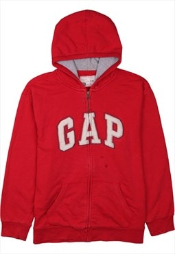 Vintage 90's Gap Hoodie Spellout Full Zip Up Red XXLarge