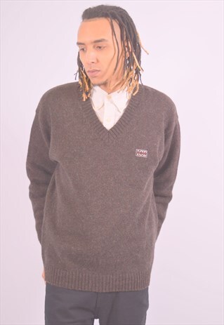 VINTAGE ICEBERG JUMPER SWEATER BROWN