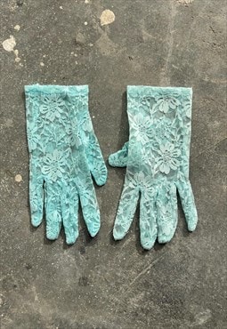 Vintage 00s Coquette Lace Gloves