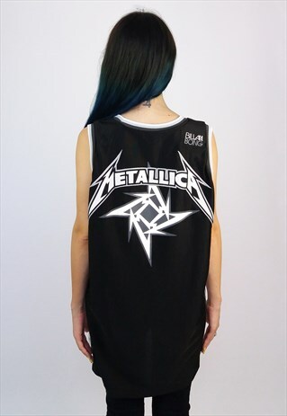 VINTAGE 90'S METALLICA LTD EDITION RARE BASKETBALL JERSEY