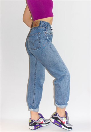 VINTAGE 90'S DISTRESSED 501 STONEWASH JEANS
