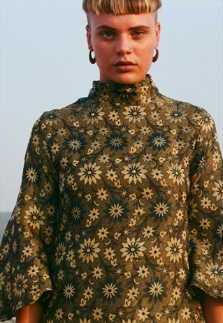 TWIGG 60S JACQUARD DRESS