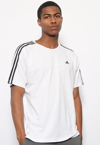 VINTAGE ADIDAS LOGO T-SHIRT WHITE