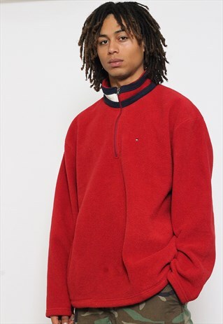 VINTAGE TOMMY HILFIGER 1/4 ZIP FLEECE
