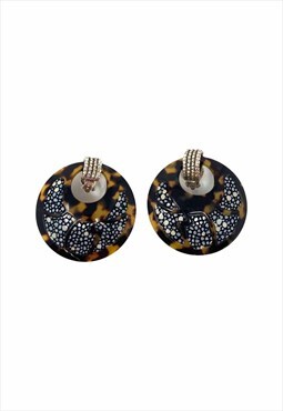 Gas bijoux tortoise statement earrings