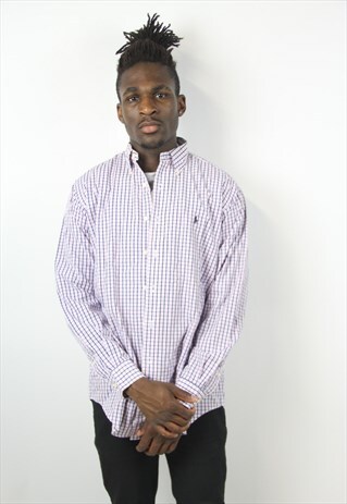 VINTAGE POLO RALPH LAUREN CHECK SHIRT